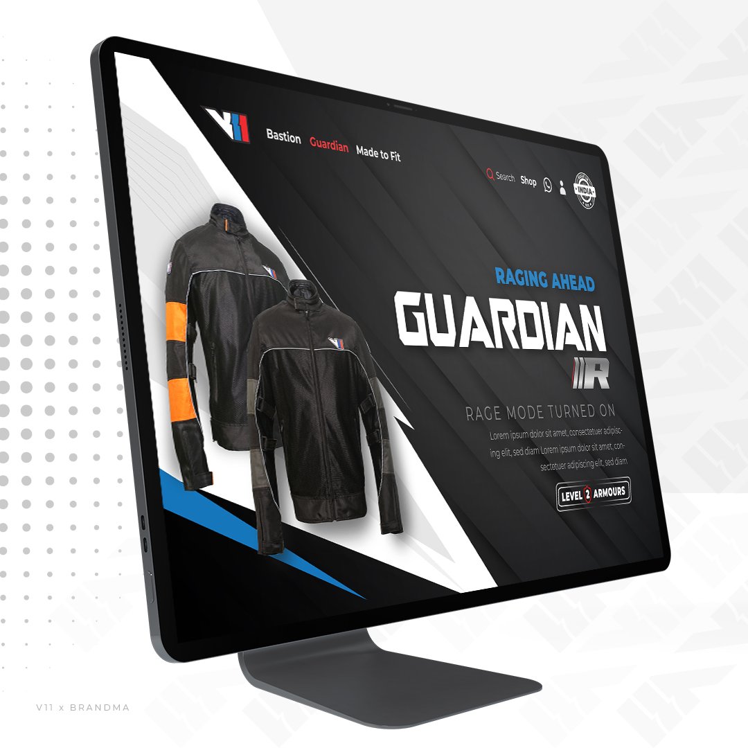 Desktop Website Mockup